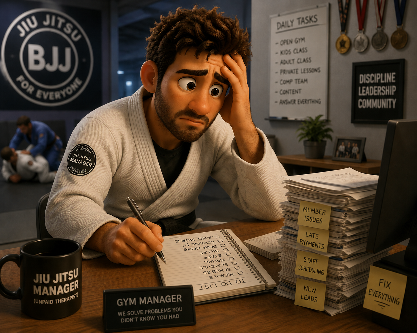Gym owner overwhelmed by admin tasks
